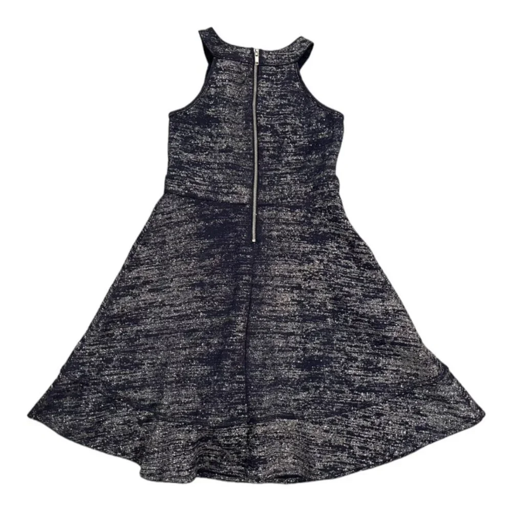 Love, Nickie Lew Sz 14 Navy & Silver Special Occasion Dress